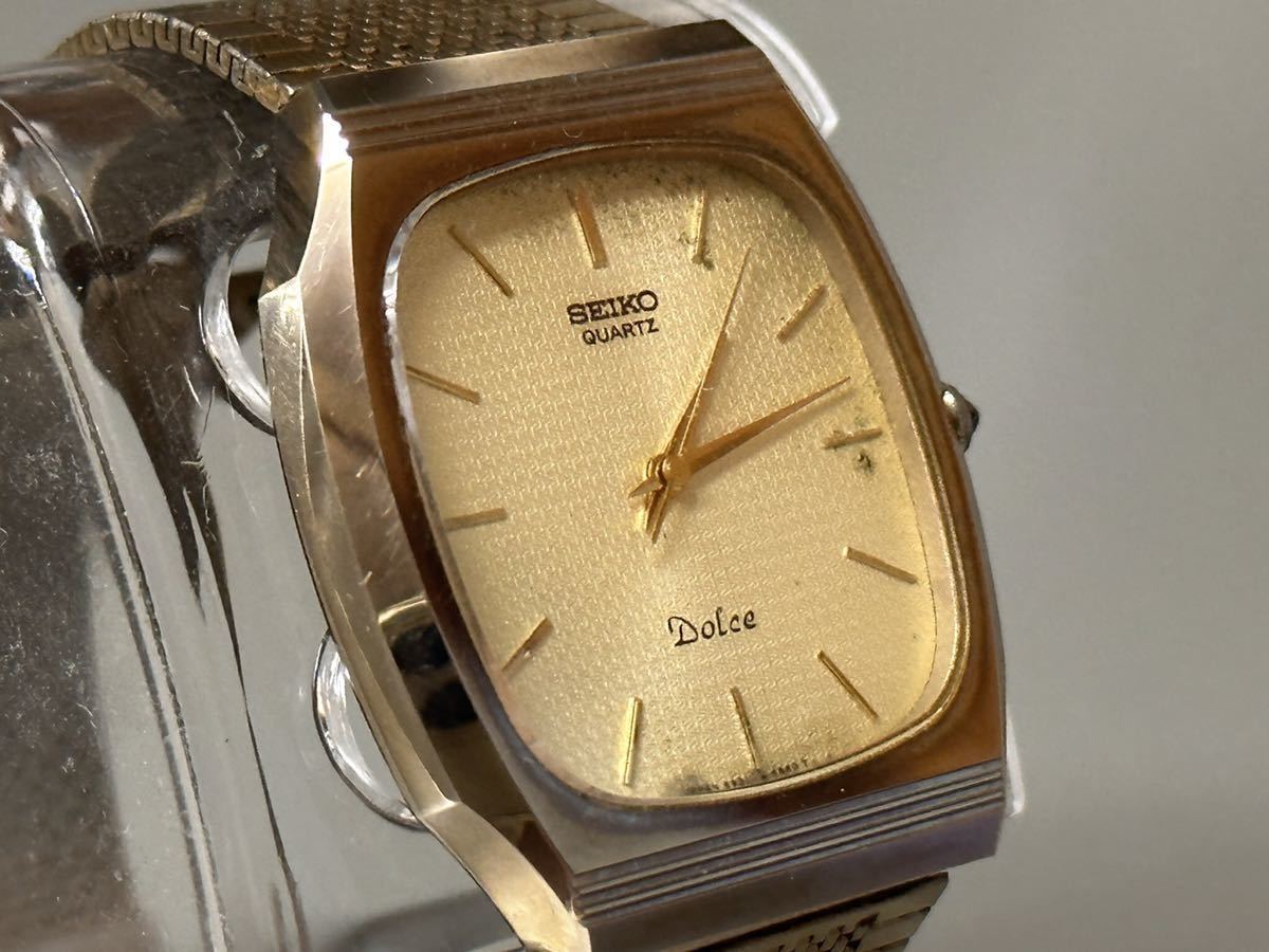 1円〜◇セイコー SEIKO クォーツ Dolce ドルチェ 5931-5450 ゴールド 