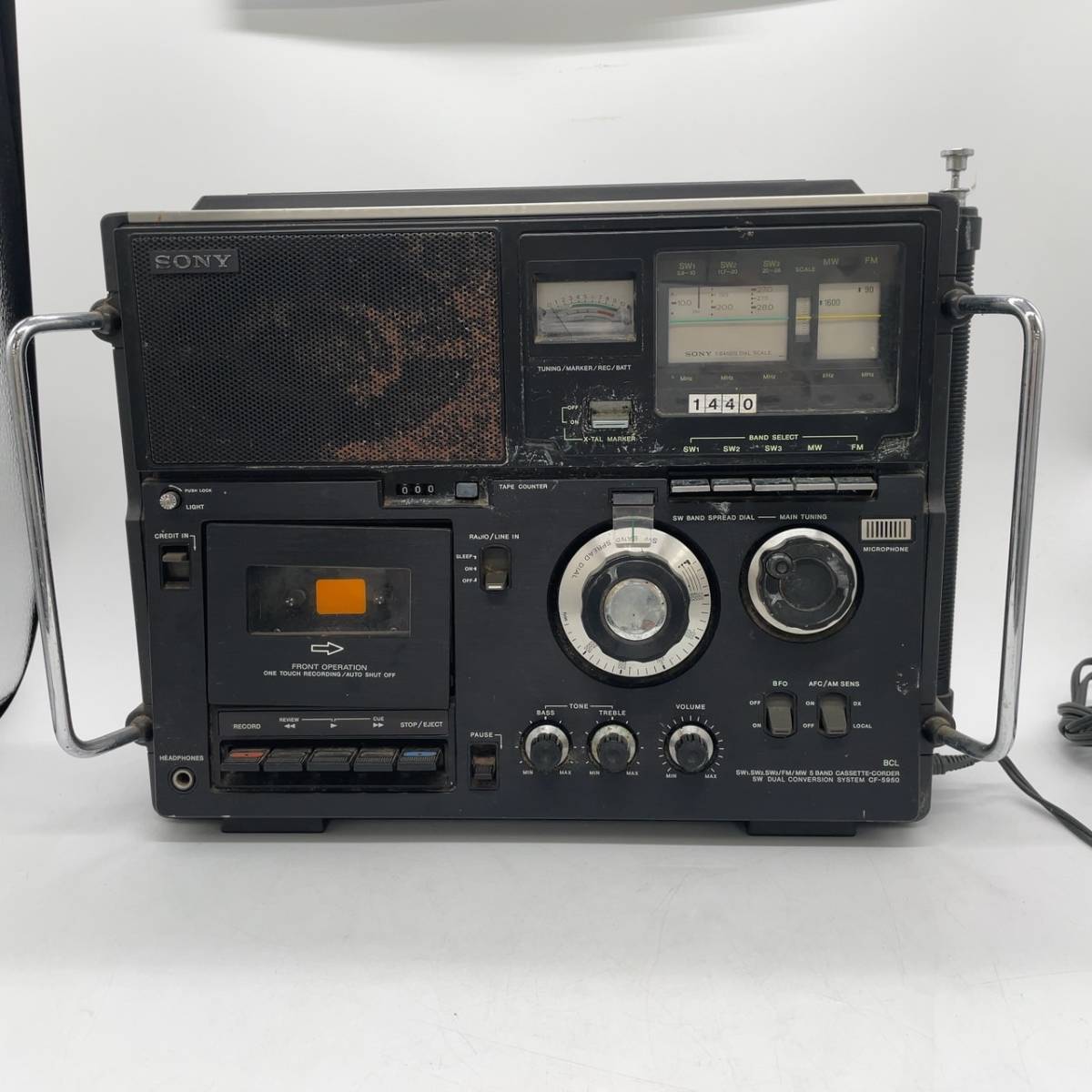 13481/ SONY ソニー CF-5950 スカイセンサー 5バンド・モノラルラジオ 