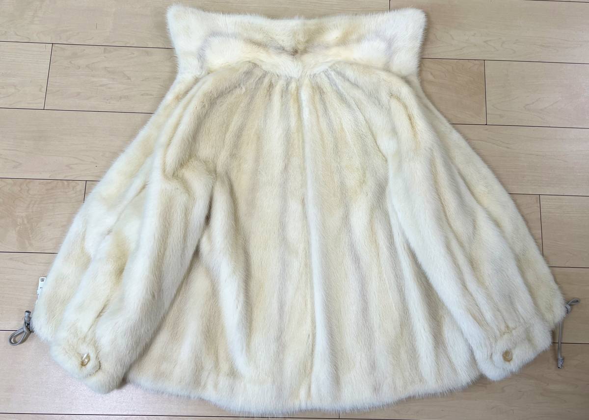 毛並み綺麗 Mink Coat パールミンク デザインコート 11号 パールミンク
