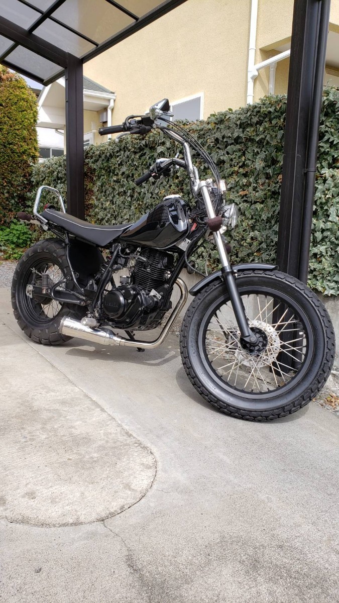 ★☆YAMAHA TW200 DG07J 純正フラットシート張替え パイピング 低反発スポンジ入り超美品☆★_9