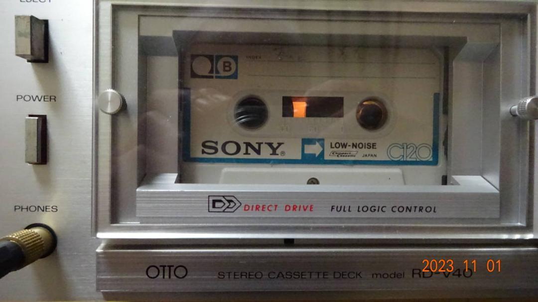 SANYO OTTO ダイレクトドライブカセットデッキ RD-V40ジャンク