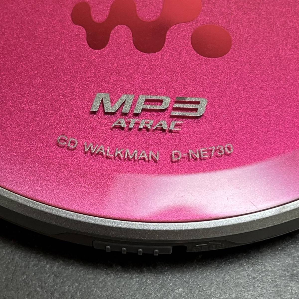 ☆ジャンク品 SONY ソニー CDウォークマン D-NE730 ピンク(中古品/現状