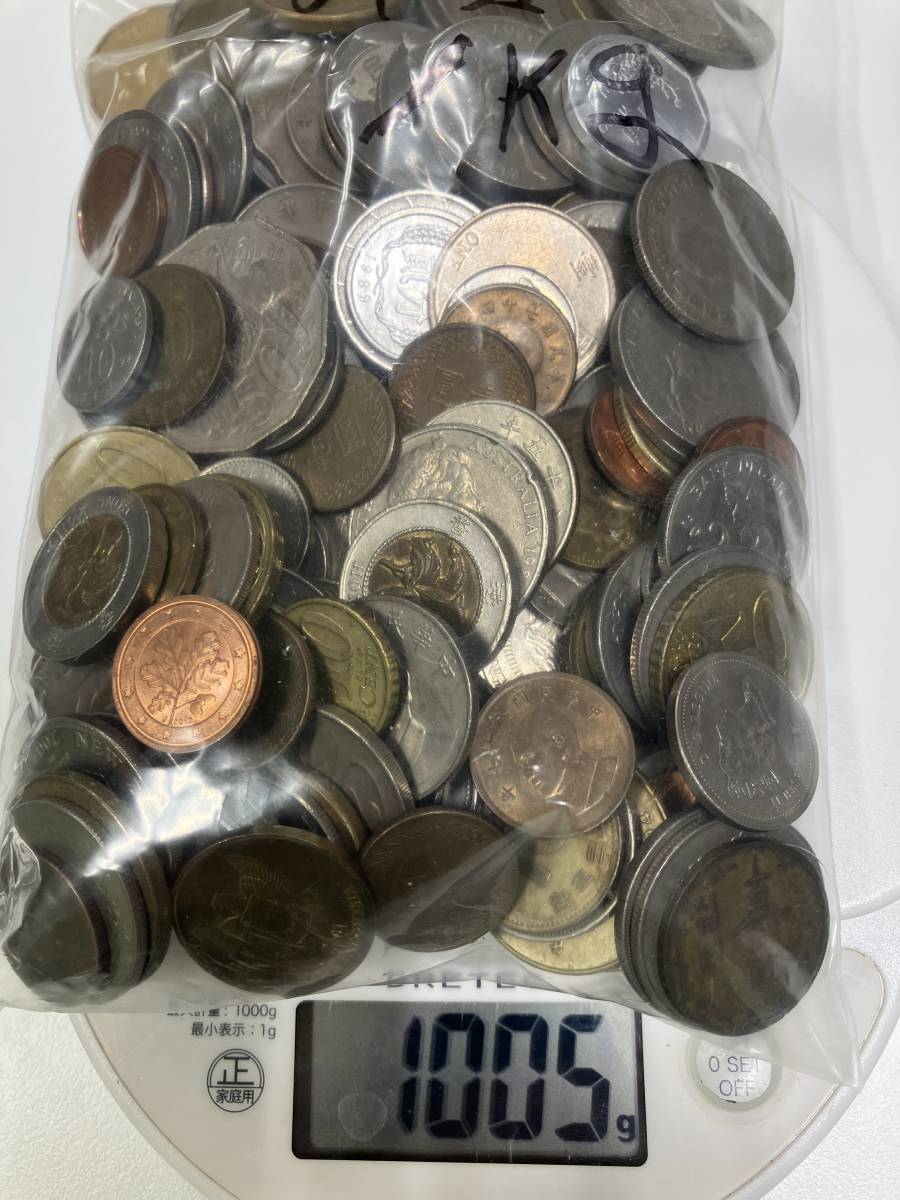 5kg 外国コインまとめて硬貨古銭貨幣大量A5 5kg 外国まとめて硬貨古銭