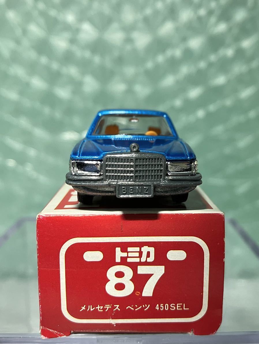 TOMICAトミカ MERCEDES BENZ 450SEL メルセデス ベンツ 青色 日本製
