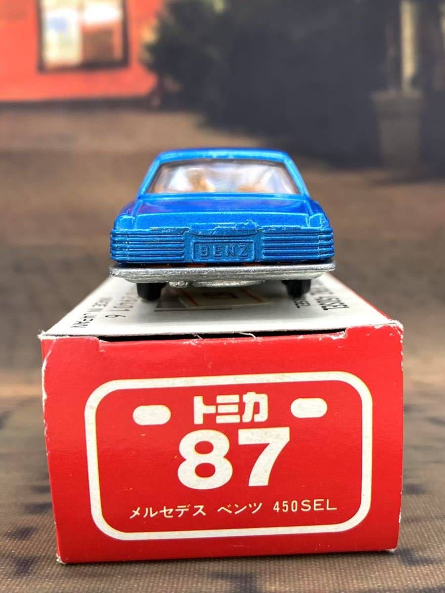 TOMICAトミカ MERCEDES BENZ 450SEL メルセデス ベンツ 青色 日本製
