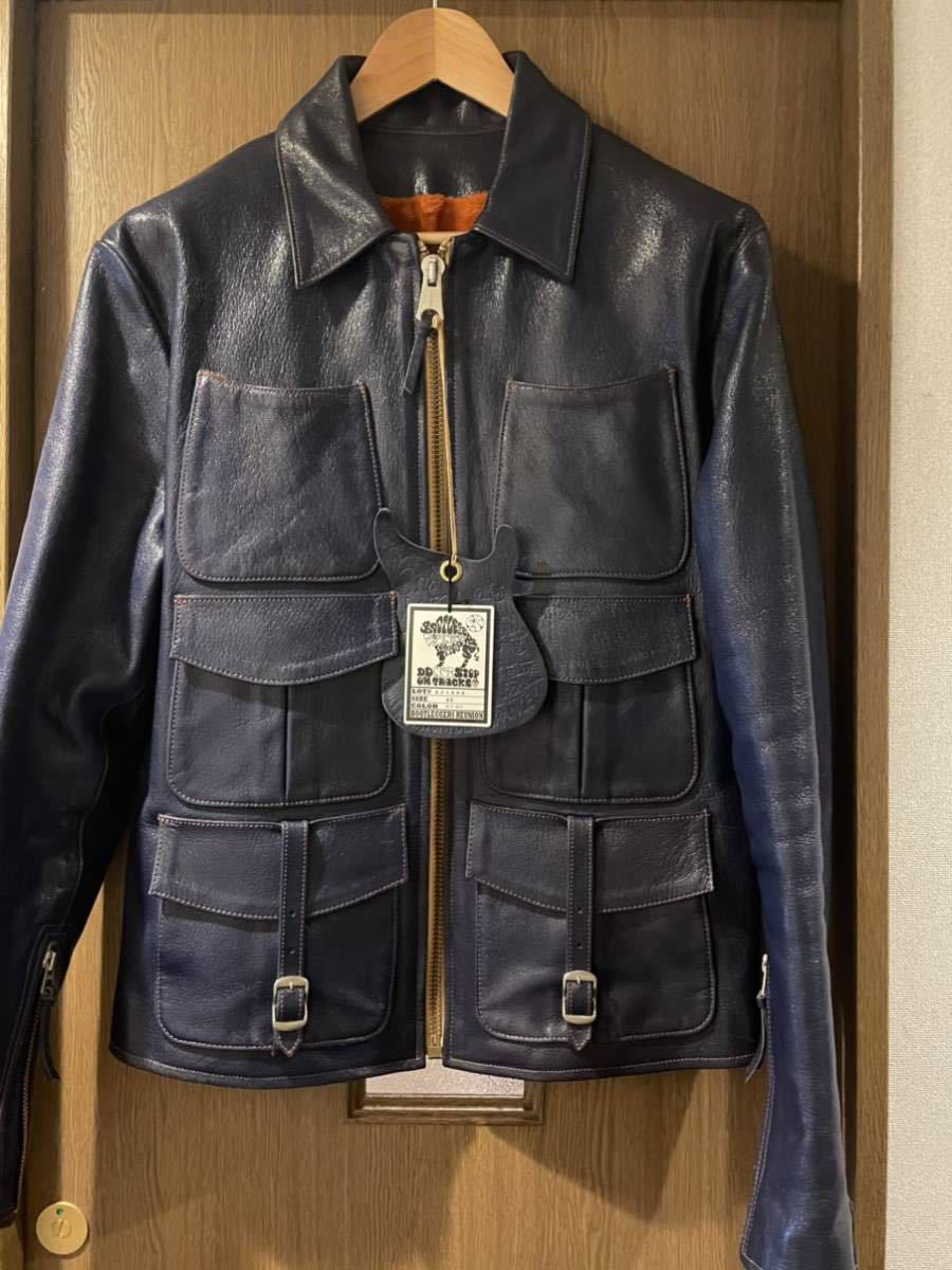 ３rd STONE FREE WHEELERS ブートレガーズ フリーホイーラーズ サードストーン　42 アシッドブルー　革ジャン レザージャケット