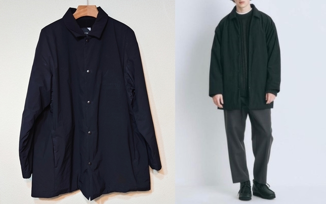 定価 6.4万 ATON エイトン 21AW asako nylon long coach jacket men