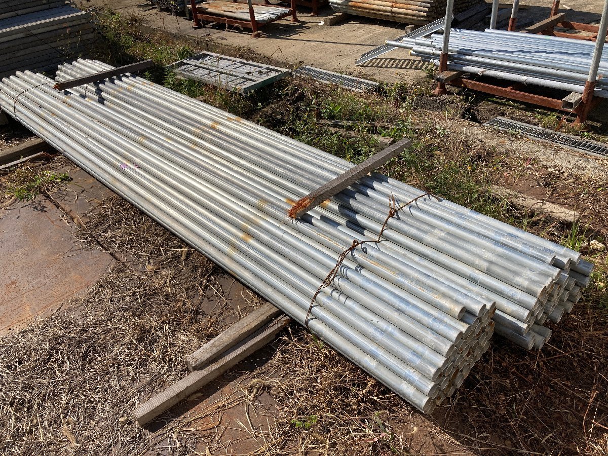 送料無料，100%新品 兵庫県発 単管パイプ 4m 400cm 4000mm 50本 2.4mm 肉厚 48.6 大量 足場 単管 鋼管(足場台、足場板)｜売買されたオークション情報、yahooの商品情報をアーカイブ公開 - オークファン 足場台、足場板