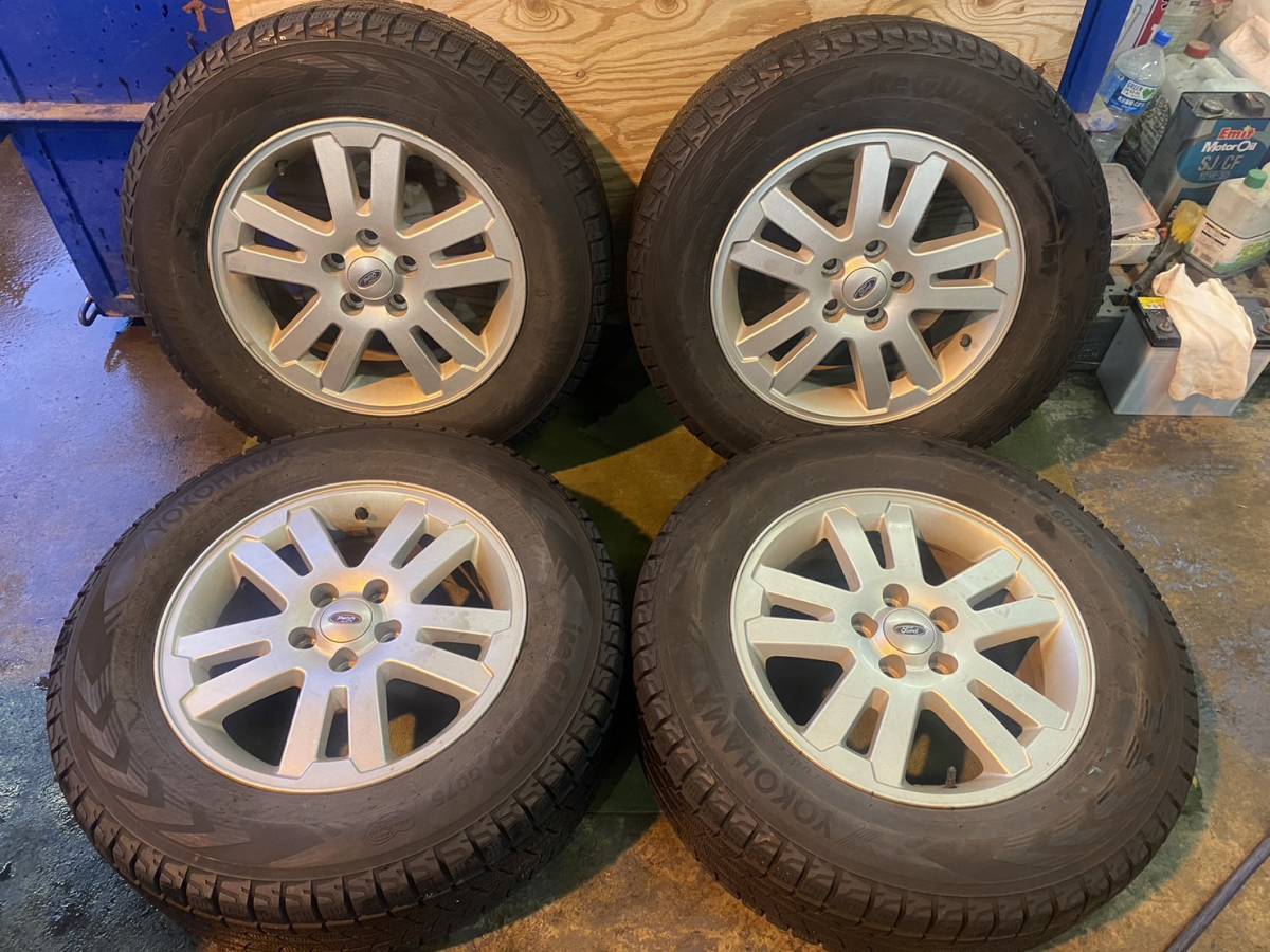 ☆FORD純正☆ 冬タイヤ 17×7.5J PCD120 +44 YOKOHAMA iceGUARD G075 '