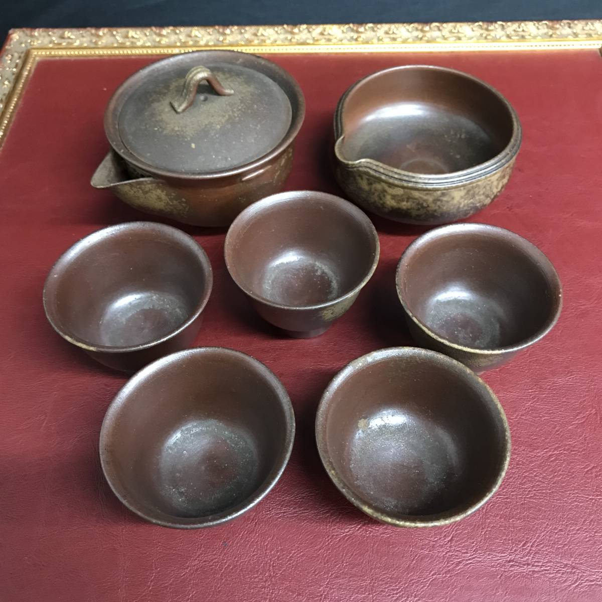 3★現状渡し★備前焼★小西陶古★煎茶道具