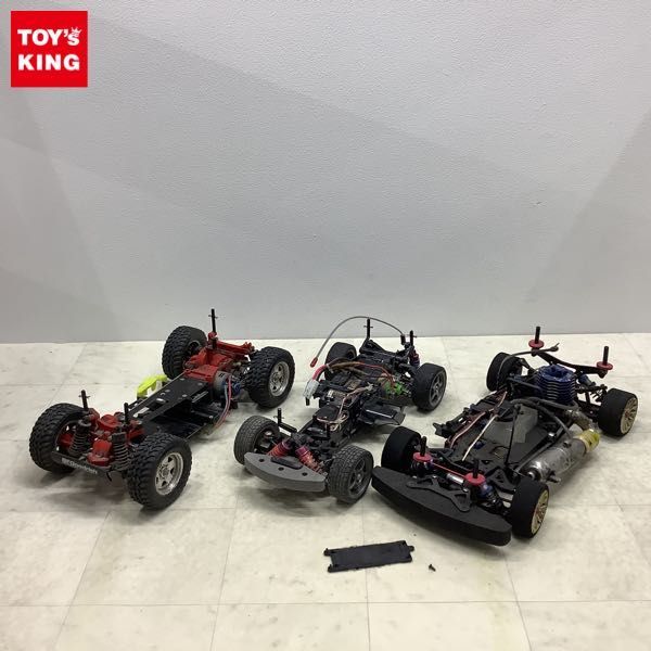 1円～ ジャンク ラジコン RCカー シャーシ タミヤ TRU-02 受信機、TEU