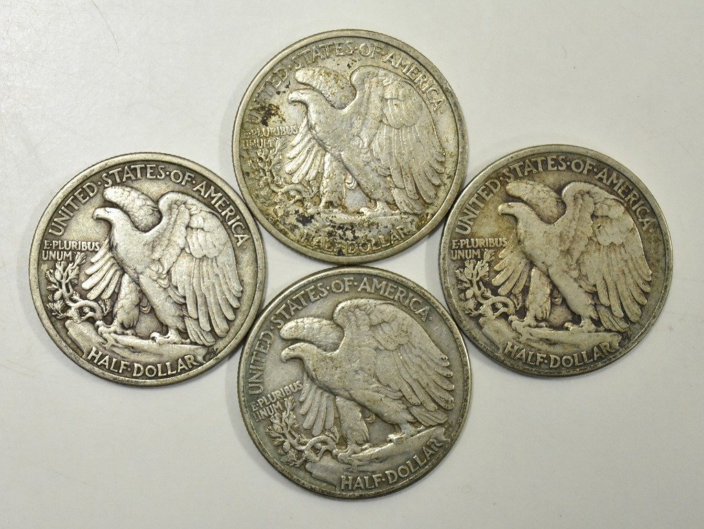 竜E978◇アメリカ合衆国 古銭 銀貨 硬貨 1935 1942 1943 HALF DOLLAR