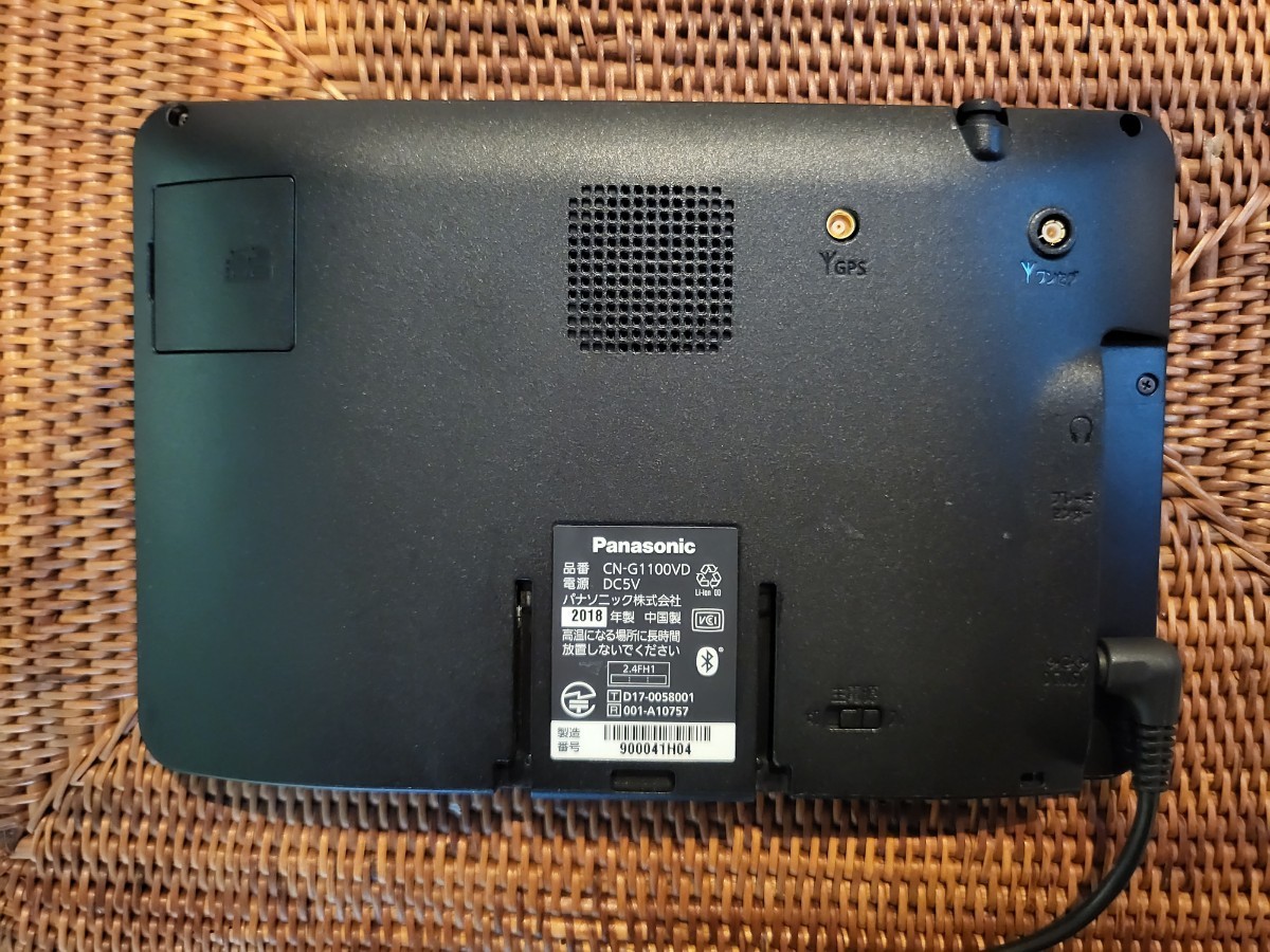 超安い Panasonic Gorilla CN-G1100VD 7V型SSDポータブルナビ 2018製造