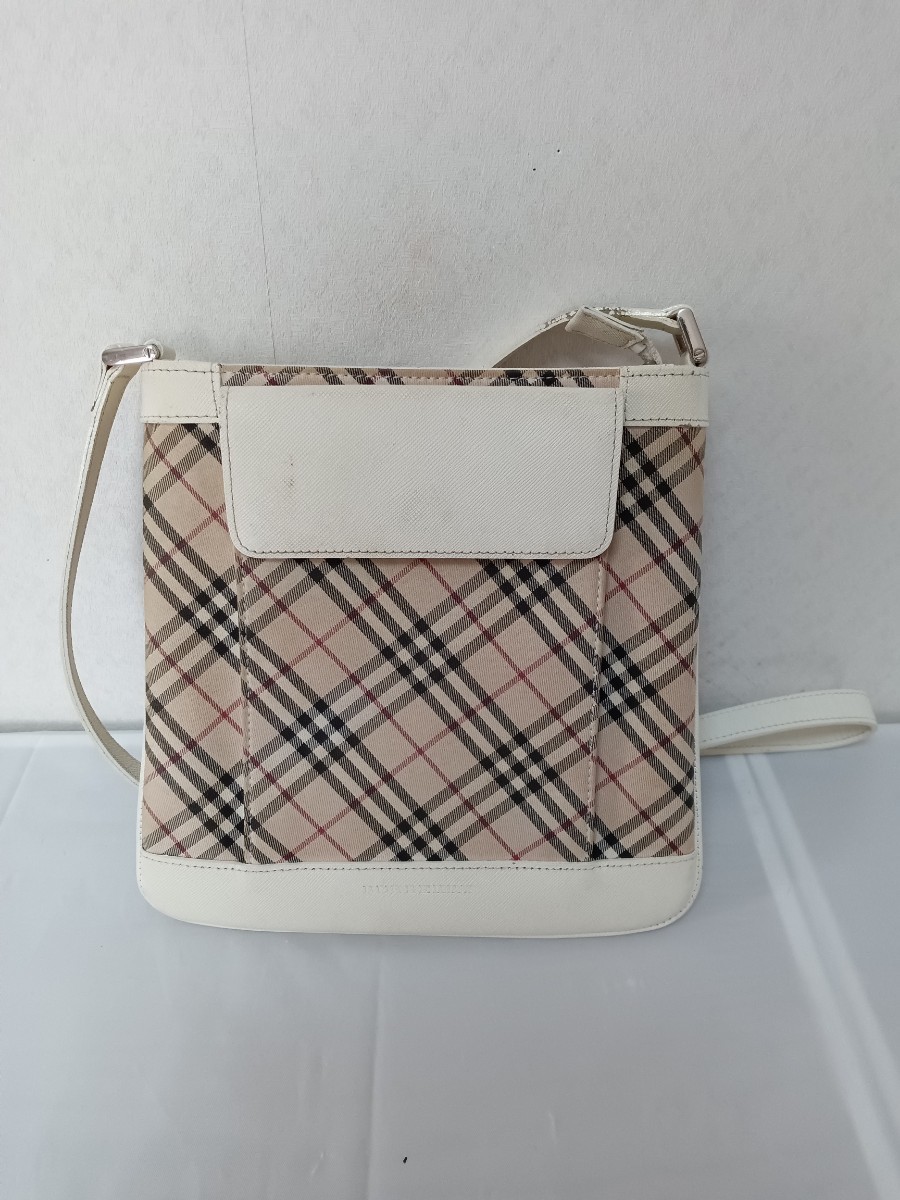 美品】バーバリー ノバチェック ショルダーバック レザー＆ハウス 