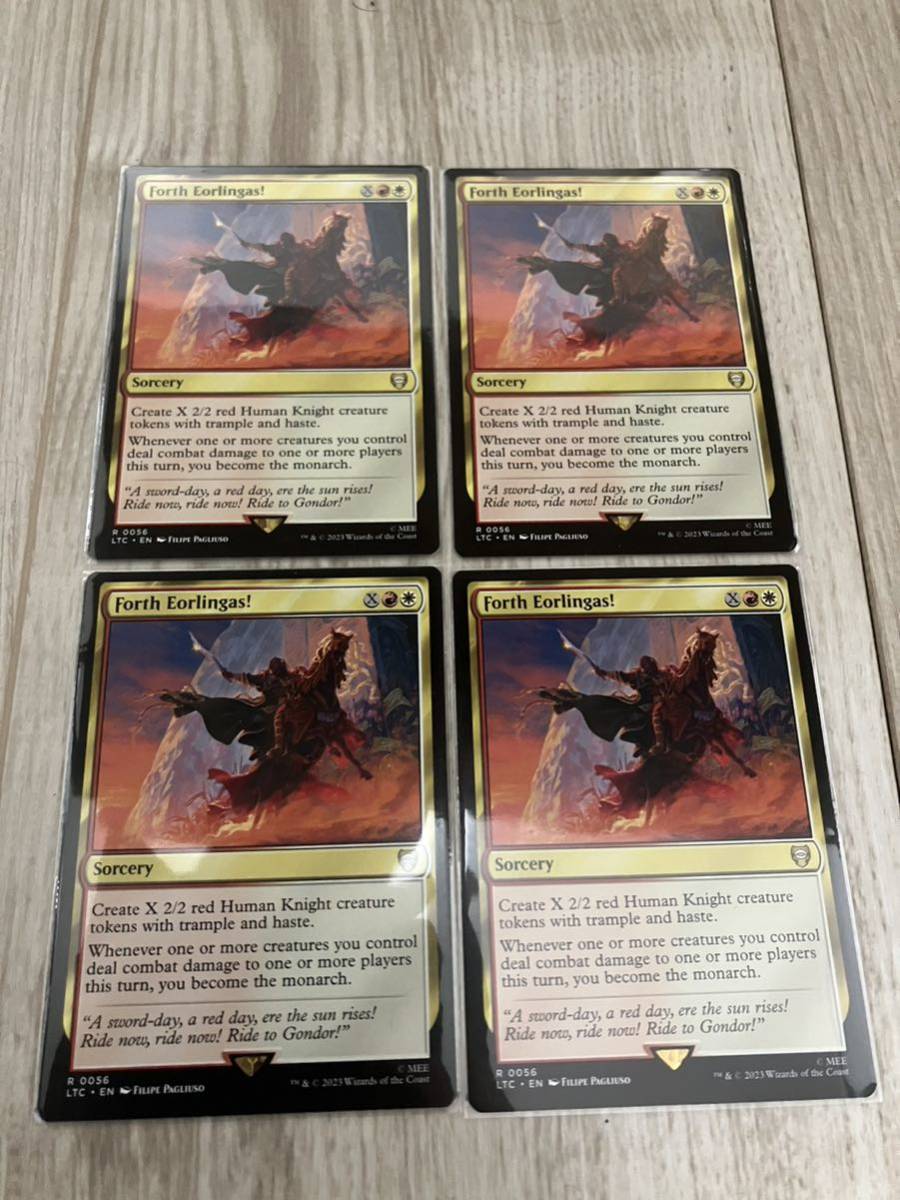 MTG 進め、エオルの家の子よ！ 英語版 巻物ショーケース 4枚セット ② 英語版】MTG Forth Eorlingas!/進め、エオルの家の子よ 4枚まで①
