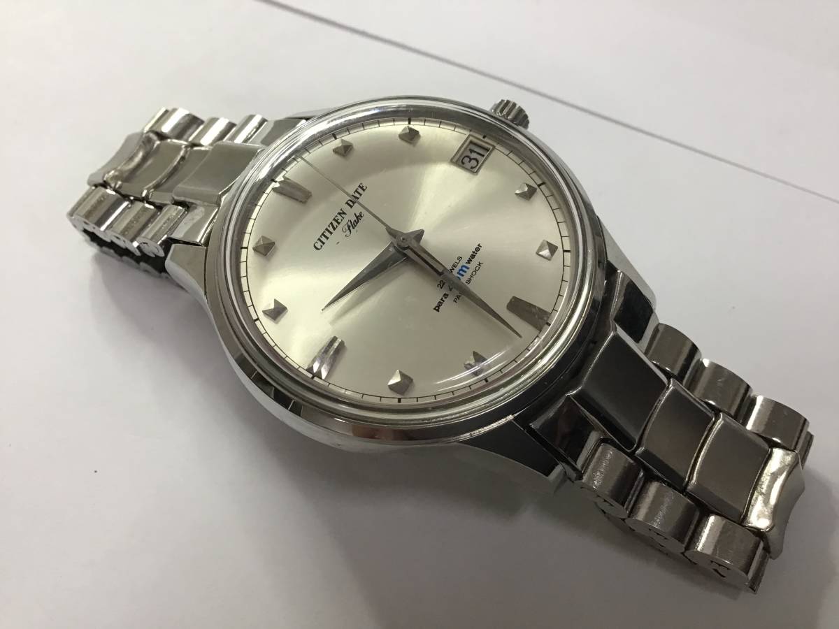CITIZEN シチズン デイトフレーク 手巻アンティーク ビンテージ 稼働品