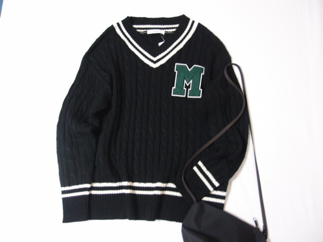 未使用 2021 ジャーナルスタンダード relume サガラワッペン Vネック ニット プルオーバー