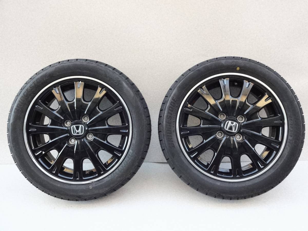 11W1125 JF1 N-BOX ホンダ純正 4.5J +45 PCD100 & BRIDGESTONE NEWNO 