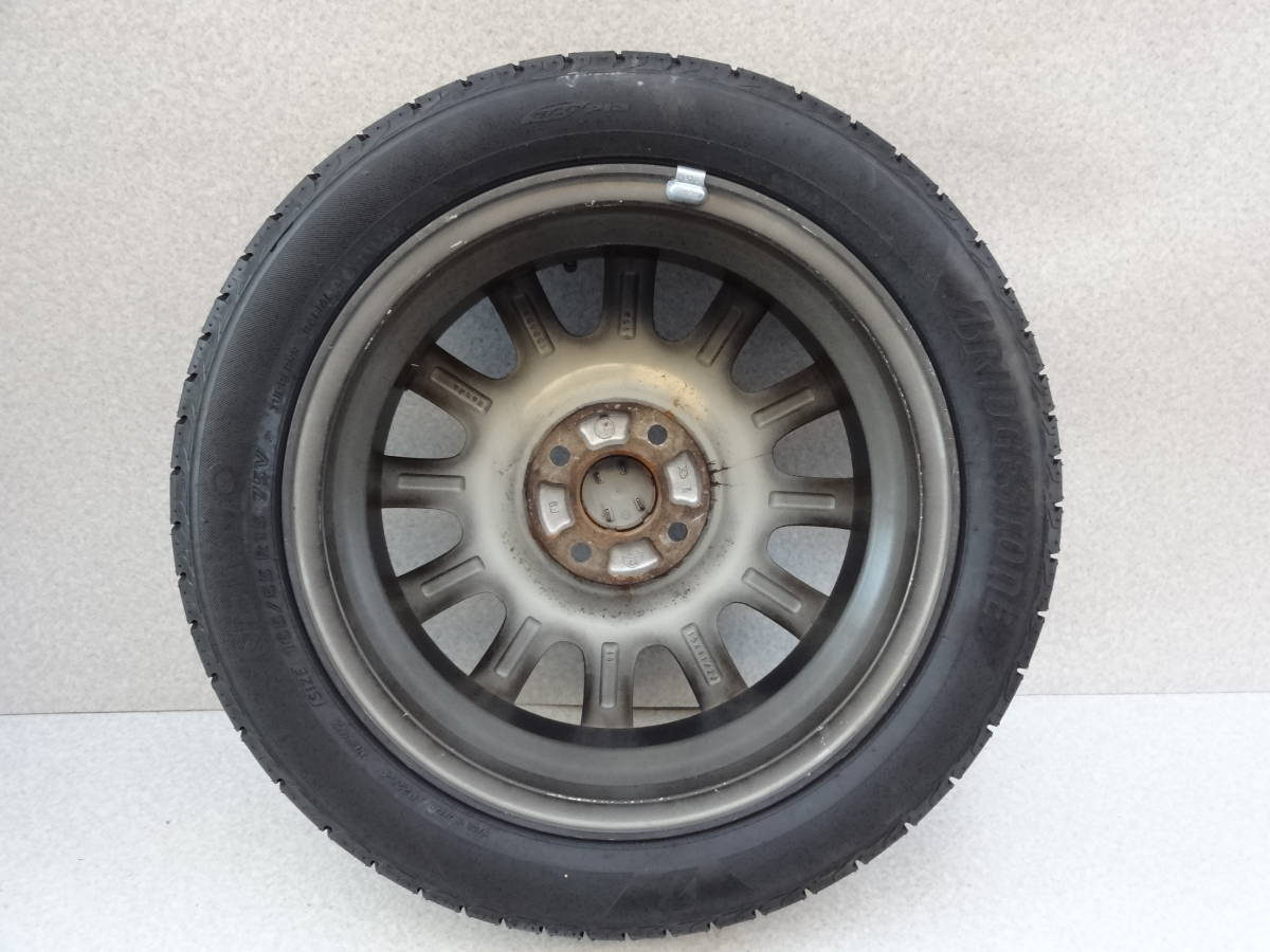 11W1125 JF1 N-BOX ホンダ純正 4.5J +45 PCD100 & BRIDGESTONE NEWNO 