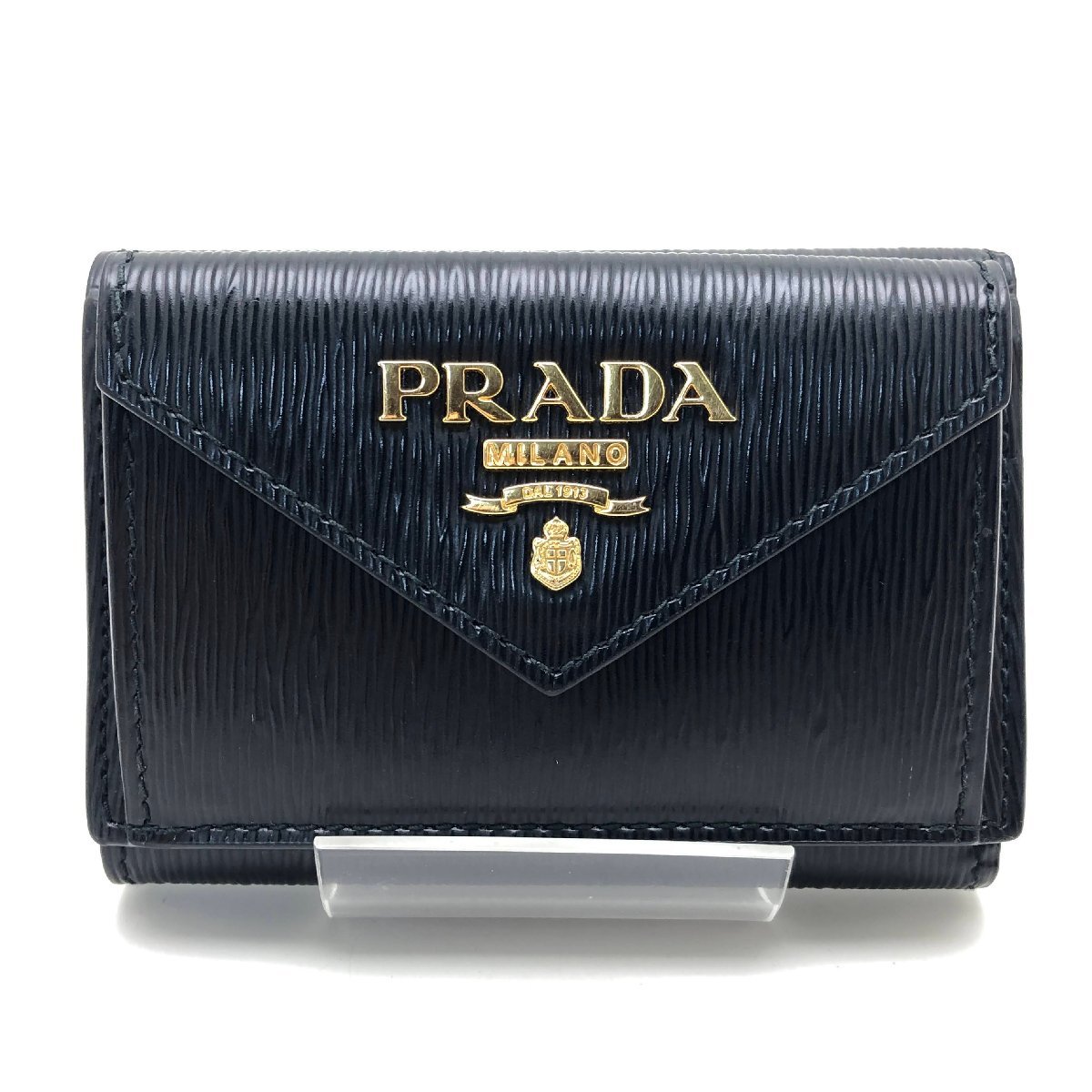PRADA プラダ サフィアーノ 二つ折り 財布【BLAU6058】