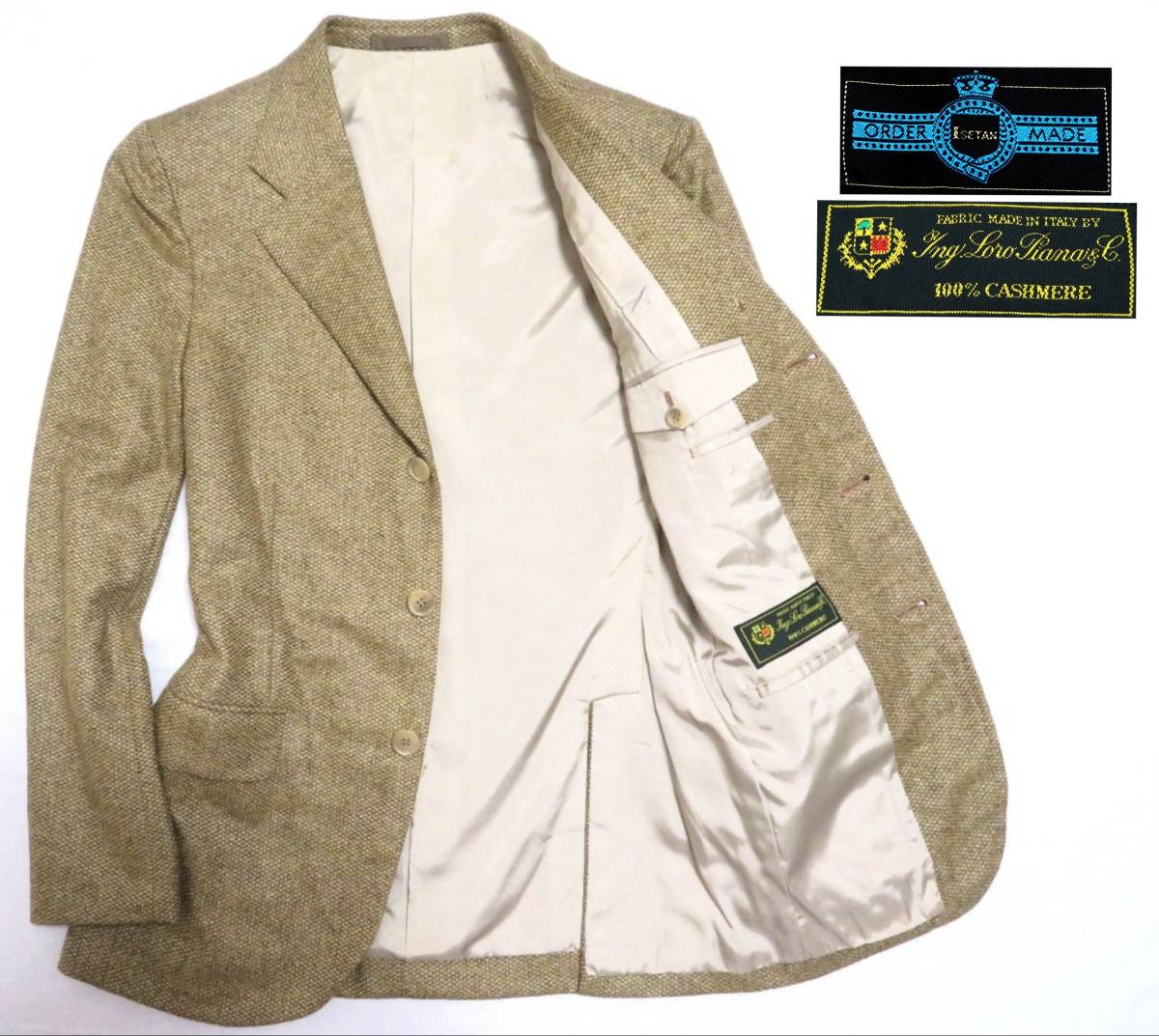 ほぼ美品 訳あり ISETAN 伊勢丹 LoroPiana CASHMERE ロロピアーナ 最 