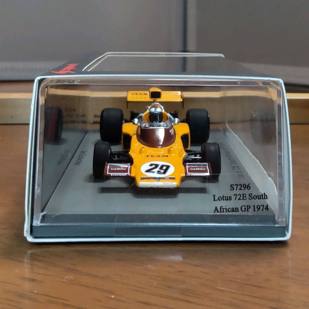 egcjf [S7296] 1/43 スパーク ロータス 72E 1974 F1 南アフリカ GP #29 I.シェクター