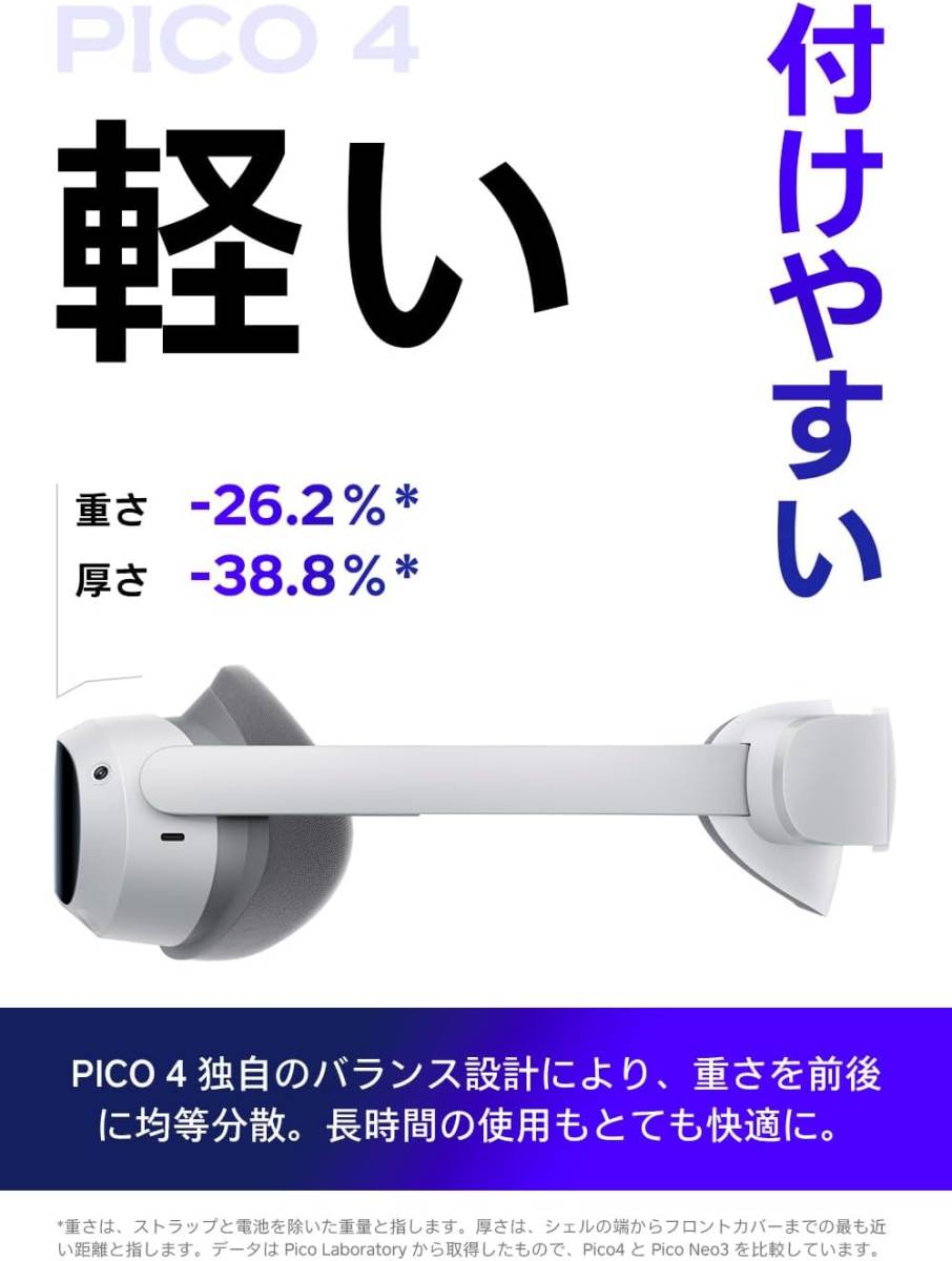 送料込み】PICO4 128GB VRヘッドセット 【公式通販】