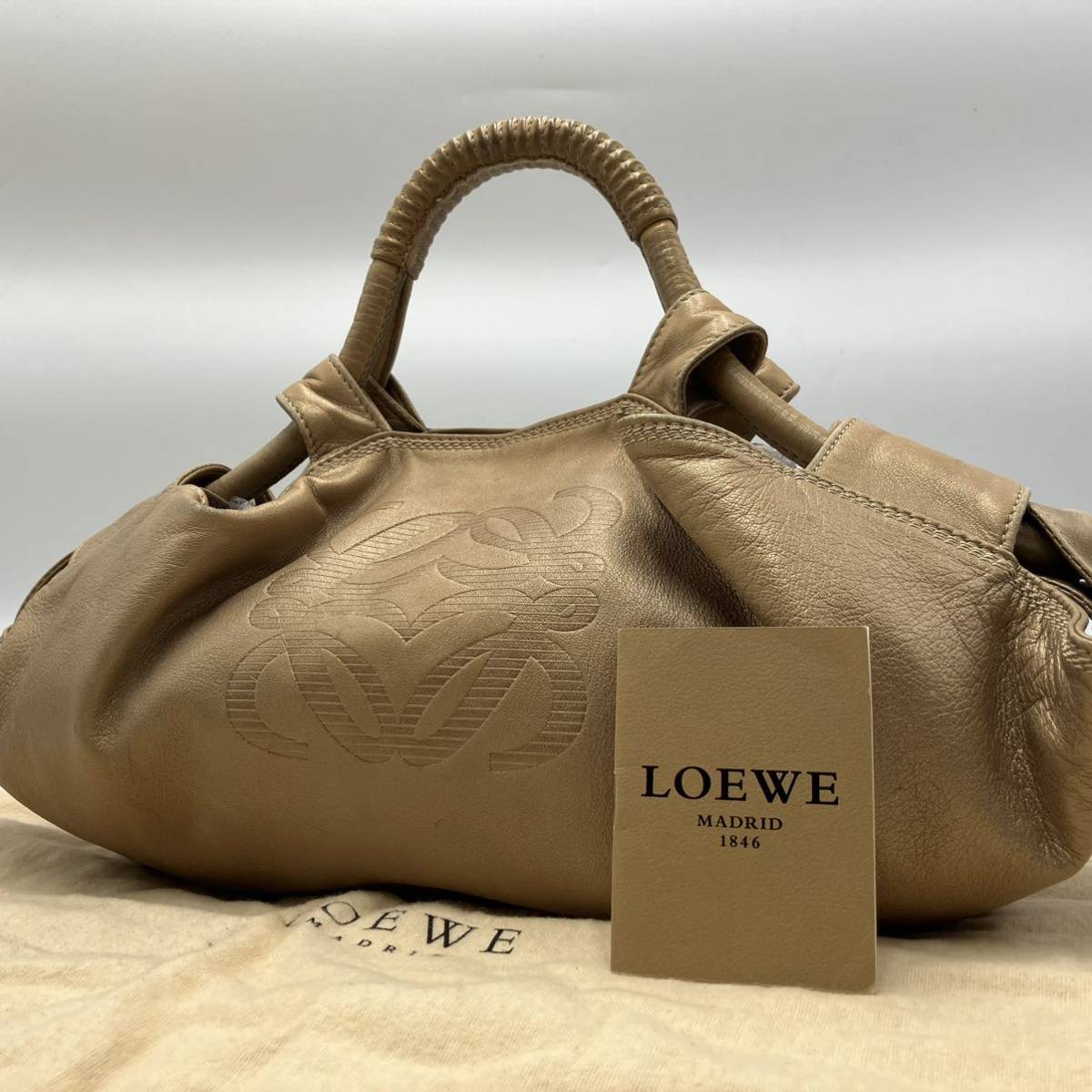 極上品】LOEWE ロエベ ナッパアイレ ハンドバッグ トート アナグラム 