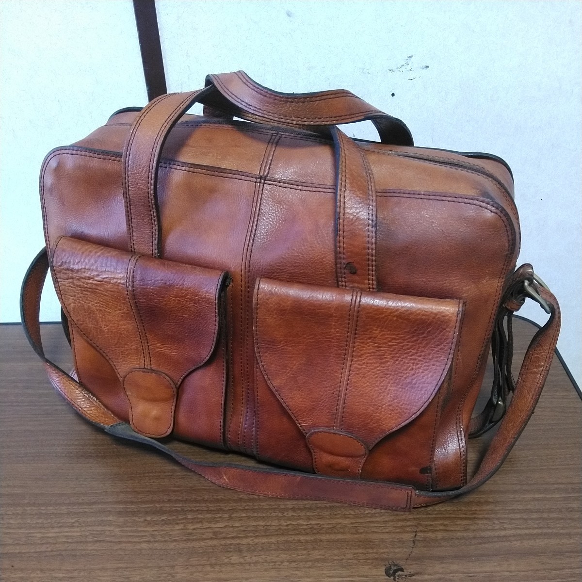 超希少　FUJITAKA レザーブリーフケース　ヴィンテージ　購入価格12万円