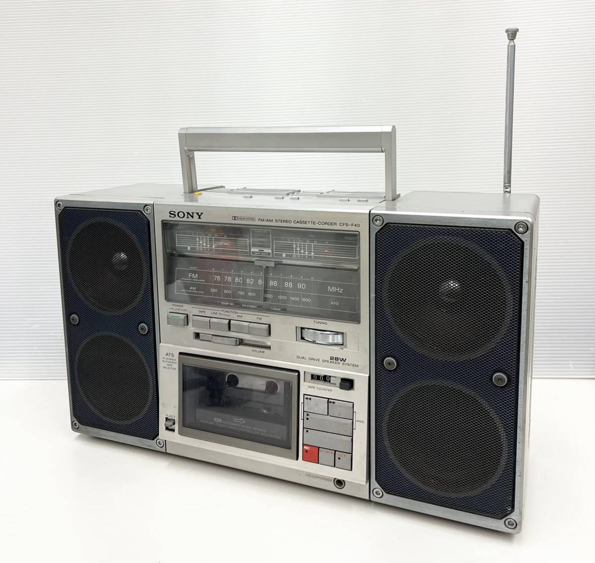 ジャンクSONY CFS-F40 ラジカセ FM⁄AMカセットプレーヤー - メルカリ