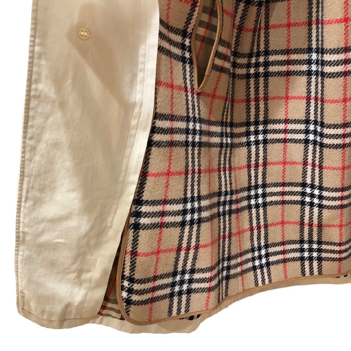 BURBERRY バーバリー コート メンズ ノバチェック ベージュ系 ※ 変色有