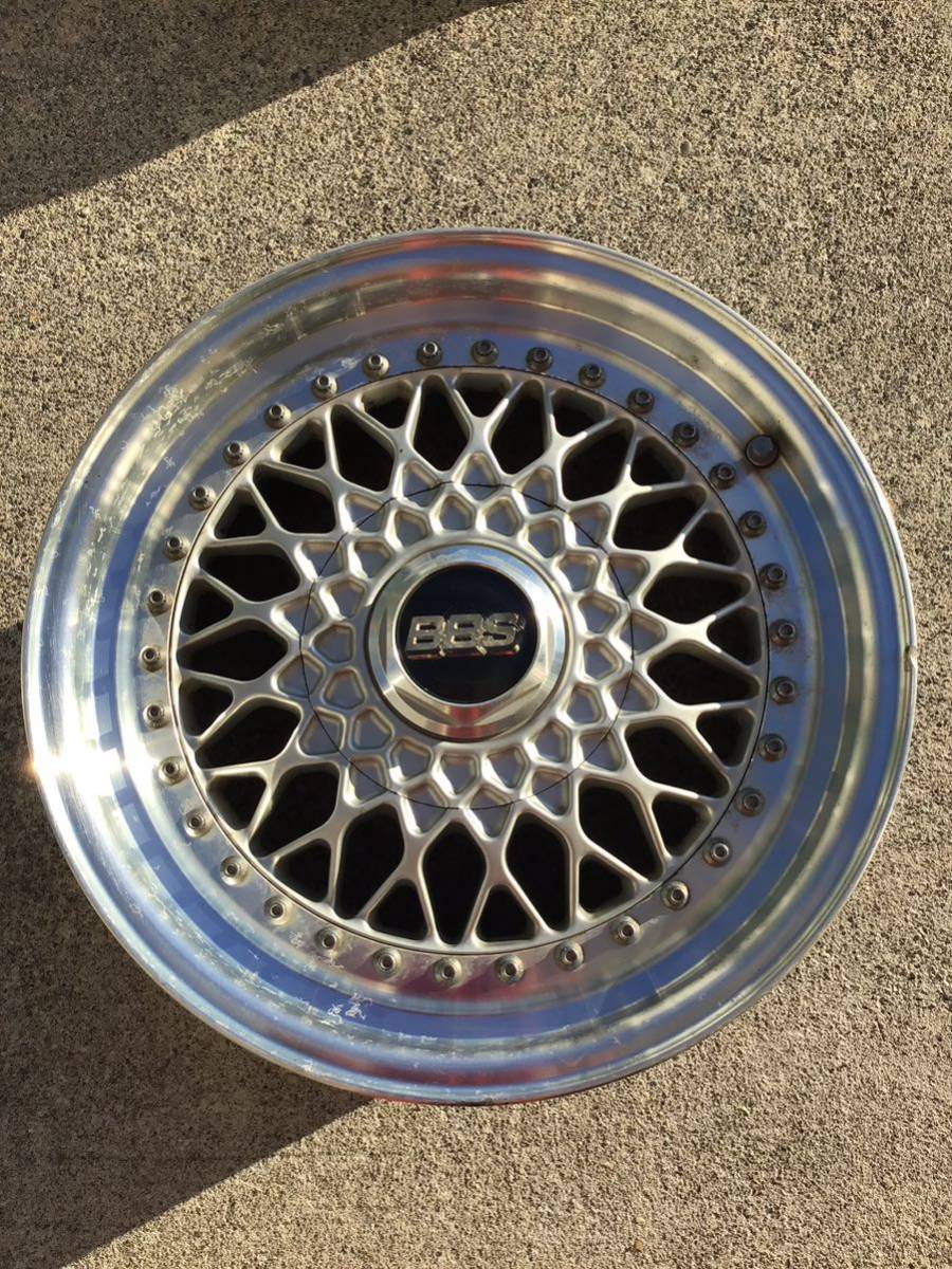 BBS RS137 RS225 前後違いアルミホイール 16×7J.8J+45 114.3-5H 中古品