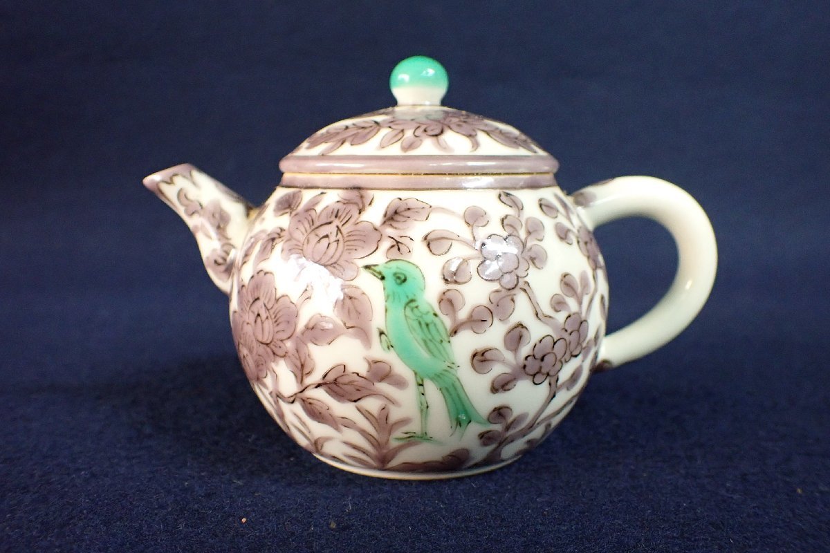【限定セール，爆買い】 111435 平安吉兆 在銘 煎茶道具 茶道具 茶器 急須 水注 色絵花鳥文(陶磁一般)｜売買されたオークション情報、yahooの商品情報をアーカイブ公開 - オークファン 陶磁一般
