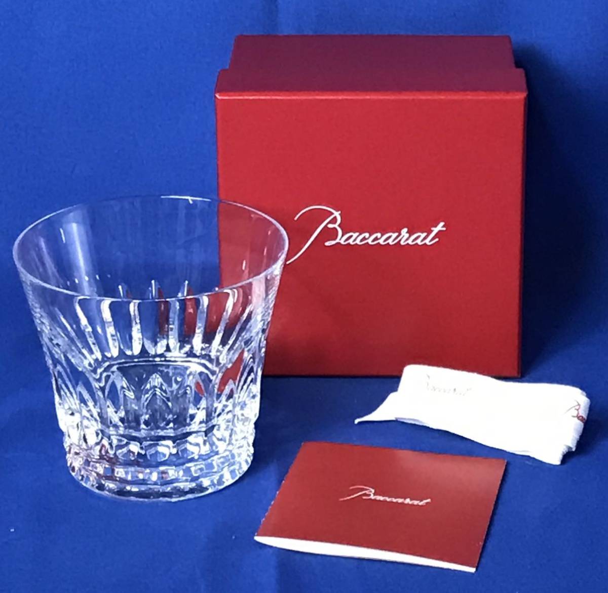 1円 未使用 バカラ Baccarat ロックグラス バカラグラス 箱付き 説明書