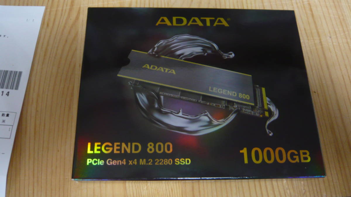 ALEG-800-1000GCS ［LEGEND 800 M.2 Type2280 NVMe 1TB］未使用 送料
