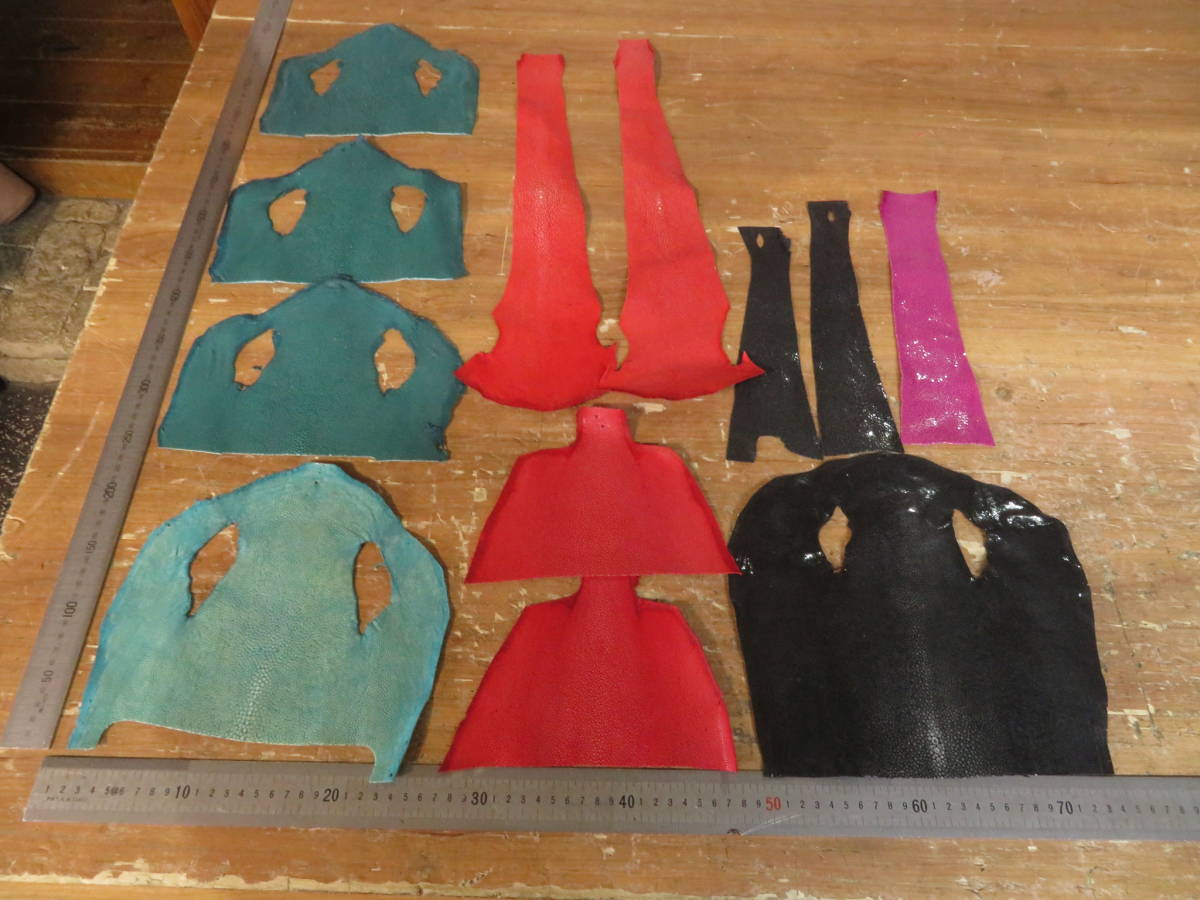 K111501■エイ革・スティングレイレザー端革■店舗整理品