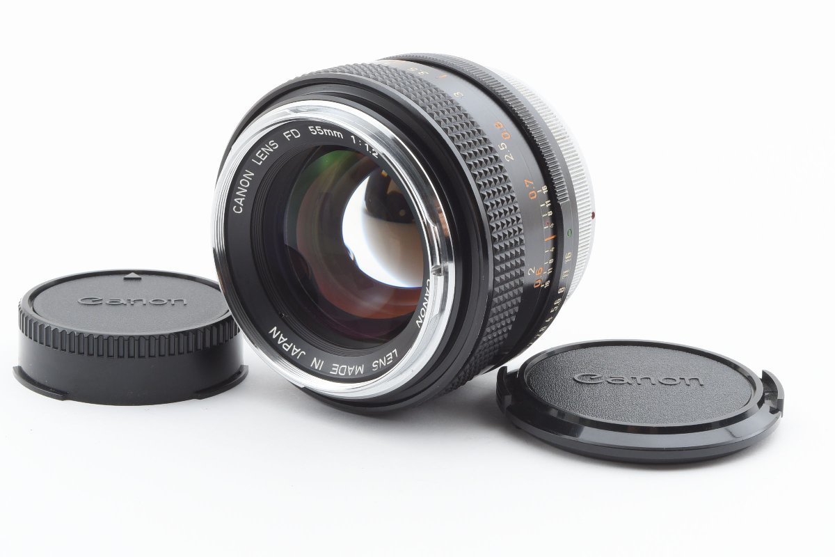 【A良品】キャノン Canon FD 55mm f/1.2 レアなOマーク 大口径 高級 単焦点レンズ FDマウント 試写・動作確認済み！2015517
