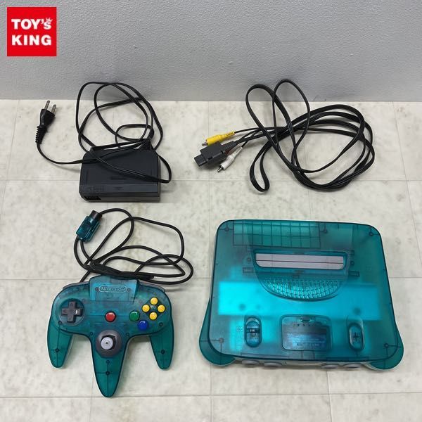 1円〜 箱無 ニンテンドー64 NUS-001(JPN) クリアブルー 本体 コントローラー 他