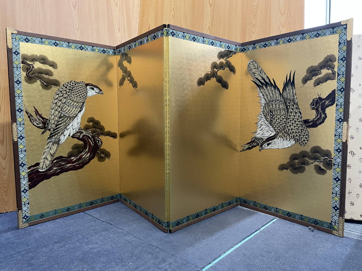A410 焼桐 五月屏風 28号貴峰 二曲一双未使用専用紙箱入り 楽天市場】屏風 四曲屏風 屏風単品 高さ150mm 金屏風 人形用 雛人形 雛