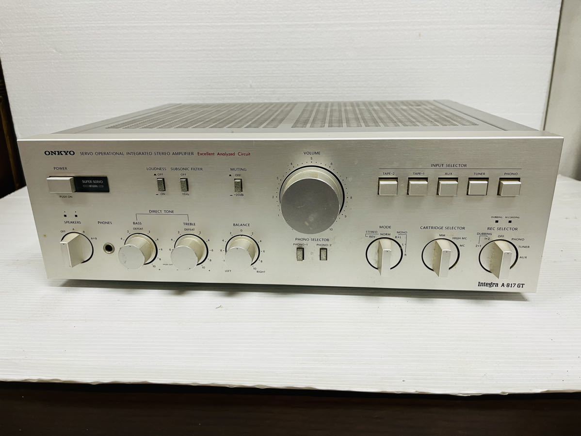 ONKYO オンキヨー プリメインアンプ integra ◇ONKYO インテグラ A-817