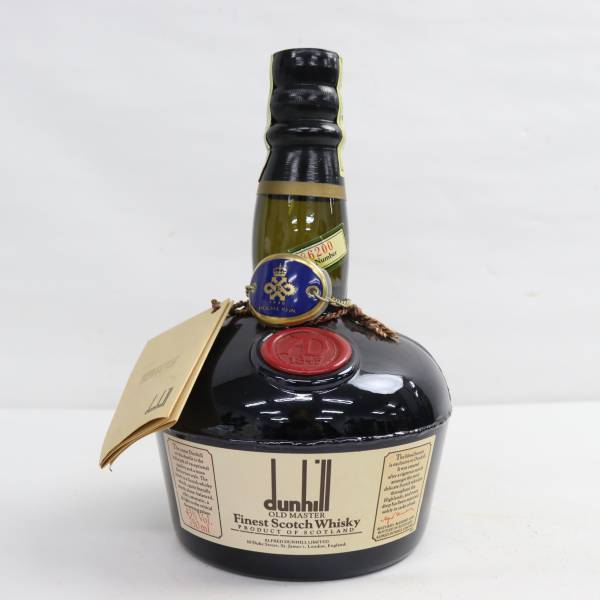 【驚きの破格値，送料無料】 1円 dunhill ダンヒル オールドマスター ファイネスト 43％ 750ml X23K140020(スコッチ)｜売買されたオークション情報、yahooの商品情報をアーカイブ公開 - オークファン スコッチ