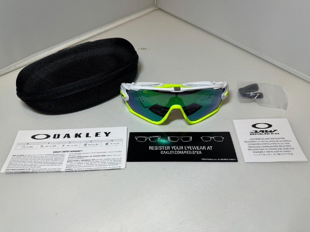 1円～】OAKLEY オークリー スポーツ サングラス 蛍光イエロー ケース