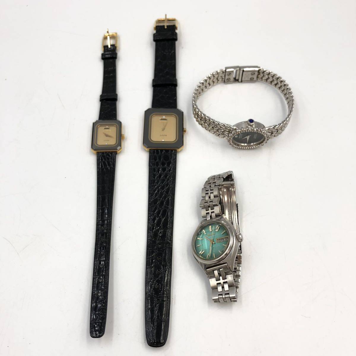 11/17 NR-I1368★腕時計まとめ★SEIKO セイコー/レザー/シルバー/腕時計/レディース腕時計/QUARTZ/クォーツ/DG3