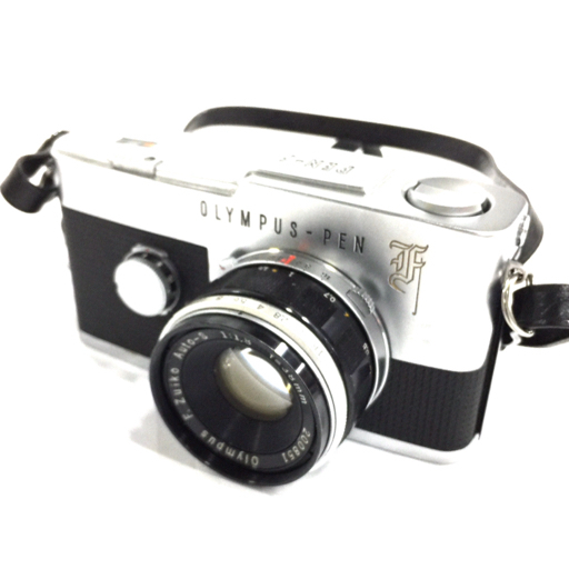 1円 OLYMPUS PEN F F.Zuiko Auto-S 1:1.8 38mm 一眼レフ マニュアルフォーカス フィルムカメラ 光学機器
