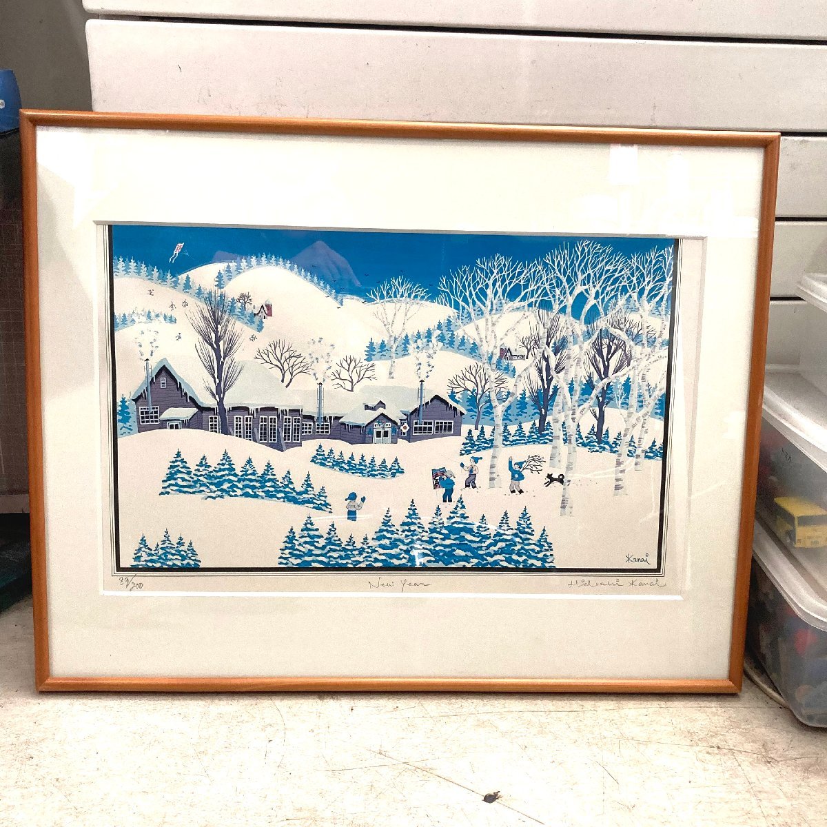 中古○金井英明○風景画 6枚セット シリアル全て89/200 リトグラフ