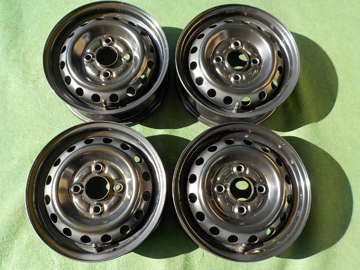 H12001(2 ホンダ Ｎ－ＶＡＮ 純正 スチール バモス アクティ スタッドレス用 等 ４．０Ｂ ＋４０ ＰＣＤ１００ ４穴 ホンダ 純正 スチールホイール - Yahoo!オークション n-van（ホイール｜タイヤ・ホイール）：車用品<車用品