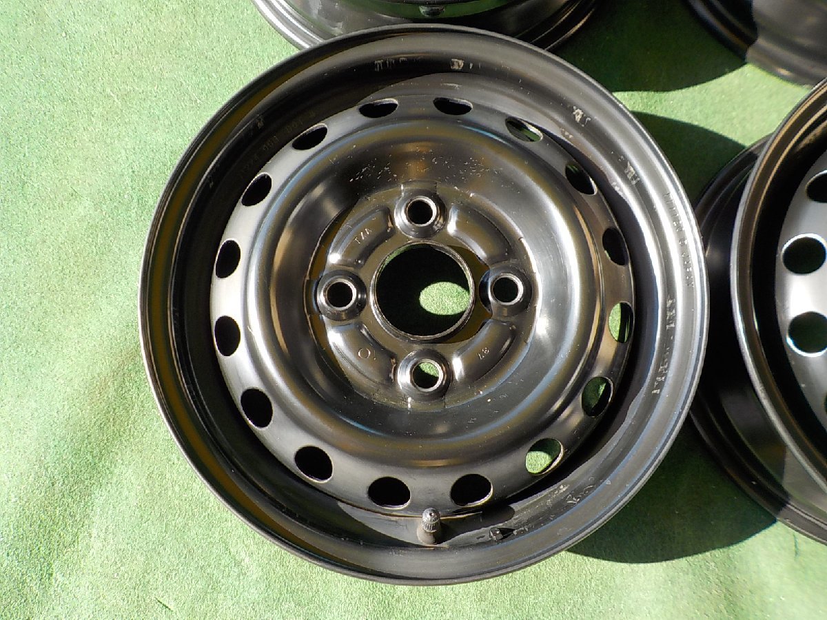 H12001(2 ホンダ Ｎ－ＶＡＮ 純正 スチール バモス アクティ スタッドレス用 等 ４．０Ｂ ＋４０ ＰＣＤ１００ ４穴 ホンダ 純正 スチールホイール - Yahoo!オークション n-van（ホイール｜タイヤ・ホイール）：車用品<車用品