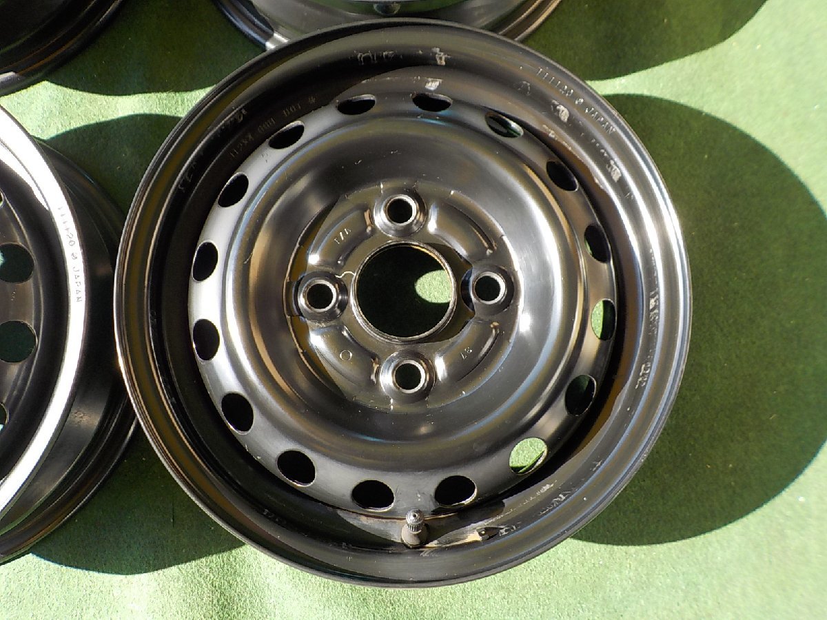 H12001(2 ホンダ Ｎ－ＶＡＮ 純正 スチール バモス アクティ スタッドレス用 等 ４．０Ｂ ＋４０ ＰＣＤ１００ ４穴 ホンダ 純正 スチールホイール - Yahoo!オークション n-van（ホイール｜タイヤ・ホイール）：車用品<車用品