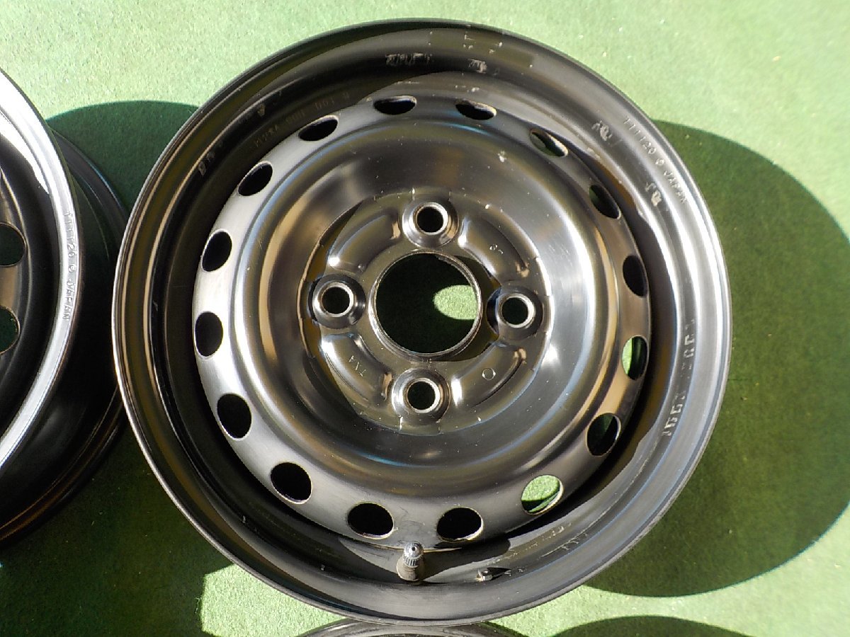 H12001(2 ホンダ Ｎ－ＶＡＮ 純正 スチール バモス アクティ スタッドレス用 等 ４．０Ｂ ＋４０ ＰＣＤ１００ ４穴 ホンダ 純正 スチールホイール - Yahoo!オークション n-van（ホイール｜タイヤ・ホイール）：車用品<車用品