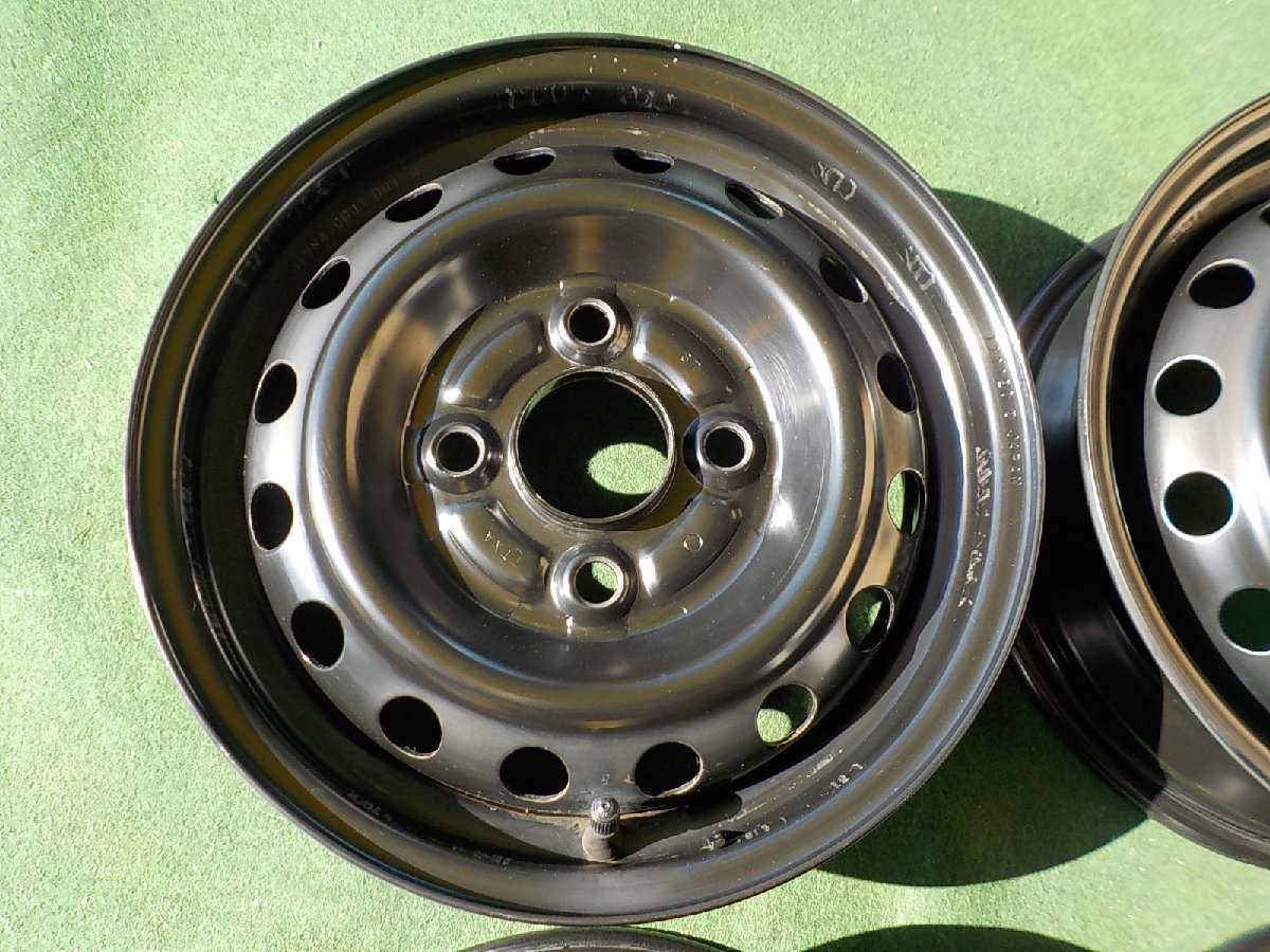 H12001(2 ホンダ Ｎ－ＶＡＮ 純正 スチール バモス アクティ スタッドレス用 等 ４．０Ｂ ＋４０ ＰＣＤ１００ ４穴 ホンダ 純正 スチールホイール - Yahoo!オークション n-van（ホイール｜タイヤ・ホイール）：車用品<車用品
